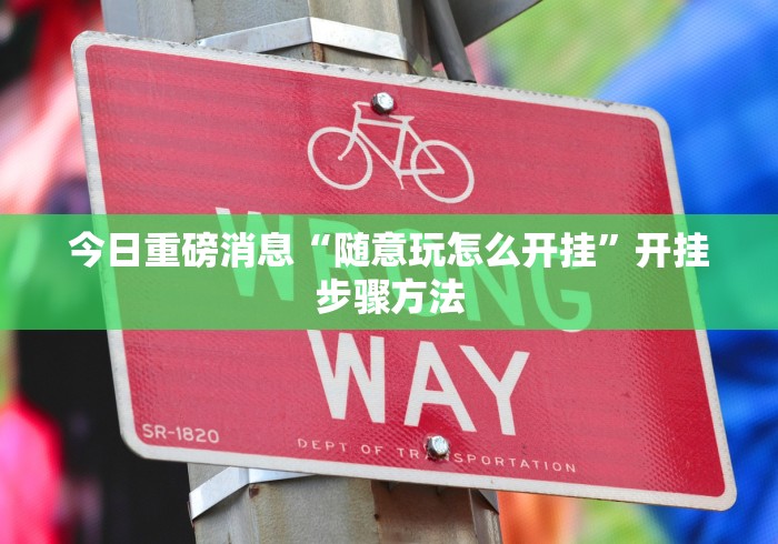 今日重磅消息“随意玩怎么开挂”开挂步骤方法