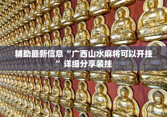辅助最新信息“广西山水麻将可以开挂”详细分享装挂