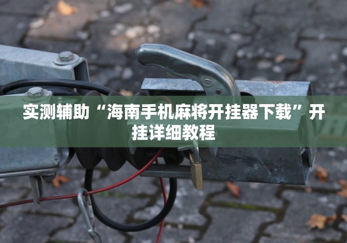 实测辅助“海南手机麻将开挂器下载”开挂详细教程