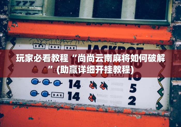 玩家必看教程“尚尚云南麻将如何破解”(助赢详细开挂教程)
