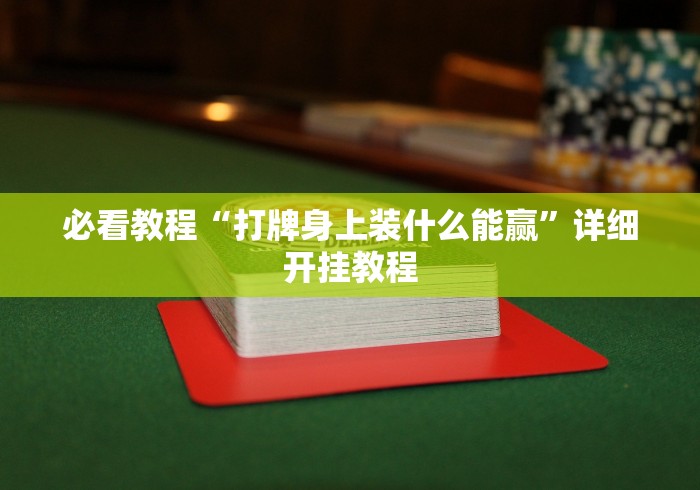 必看教程“打牌身上装什么能赢”详细开挂教程
