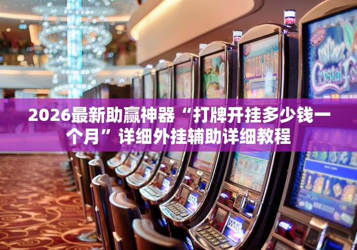 2026最新助赢神器“打牌开挂多少钱一个月”详细外挂辅助详细教程