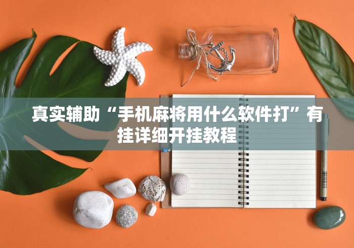 真实辅助“手机麻将用什么软件打”有挂详细开挂教程