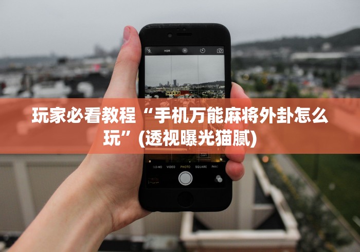 玩家必看教程“手机万能麻将外卦怎么玩”(透视曝光猫腻)