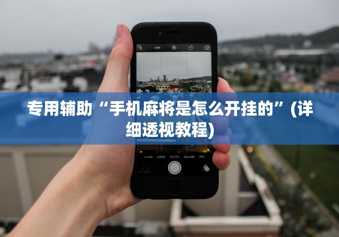 专用辅助“手机麻将是怎么开挂的”(详细透视教程)