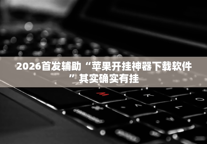 2026首发辅助“苹果开挂神器下载软件	”其实确实有挂